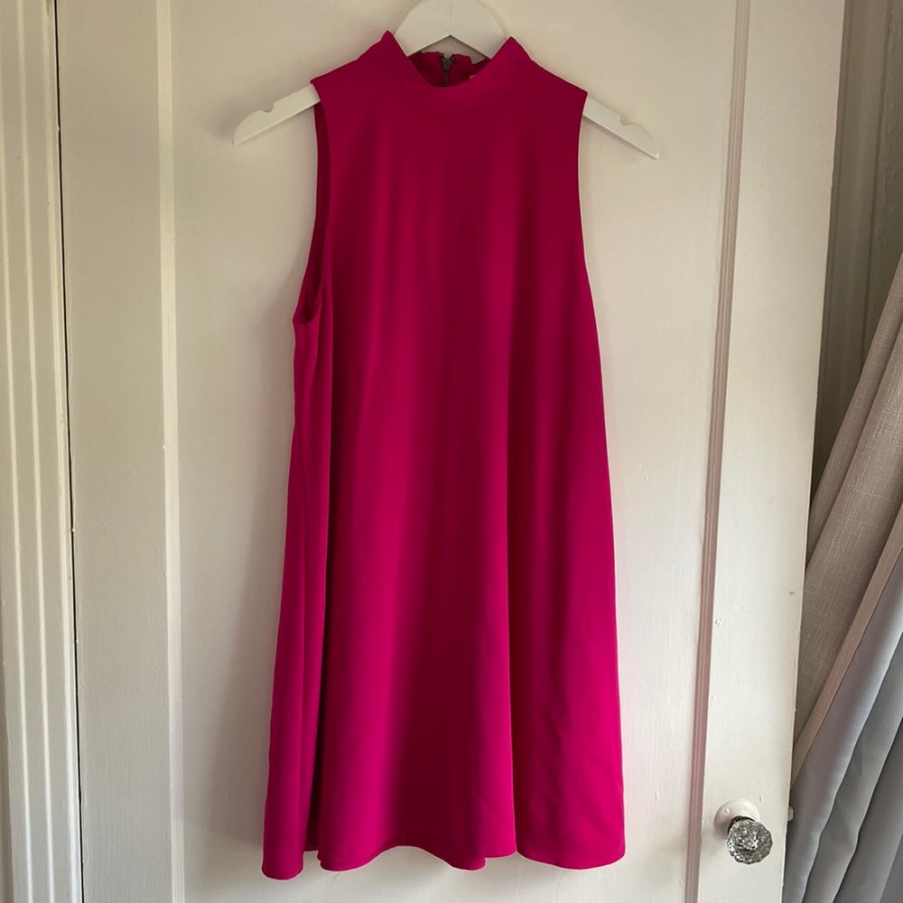 Alice & Olivia pink cutout back dress